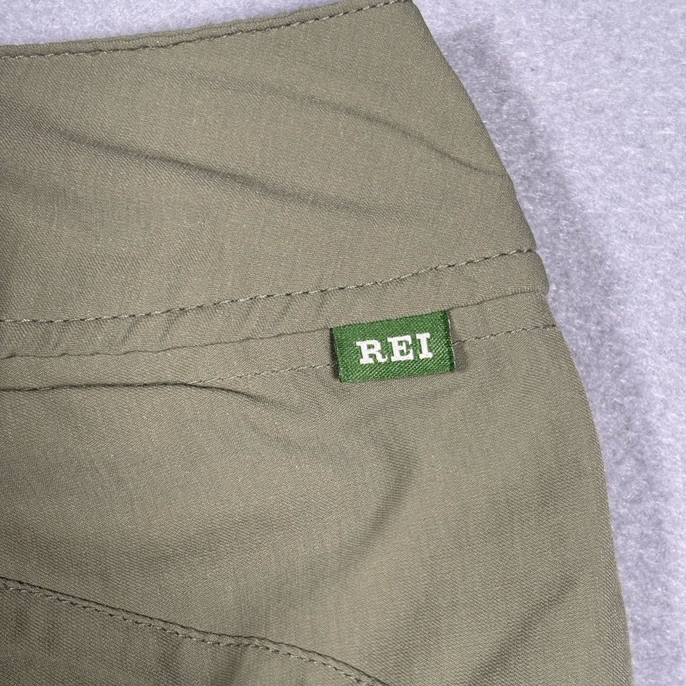 REI Skort Wrap Women’s Sz 14 Army Green Skirt/Shorts Nylon Hiking Pocket UPF 50 - Picture 9 of 11